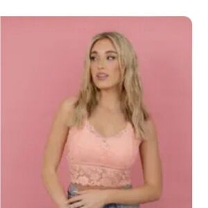 NIP, Jady K Juliette Deluxe Bralette, Apricot Blush, size S/M